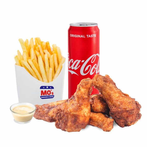 Meniu Aripioare de pui 7 buc. + suc doza / apa