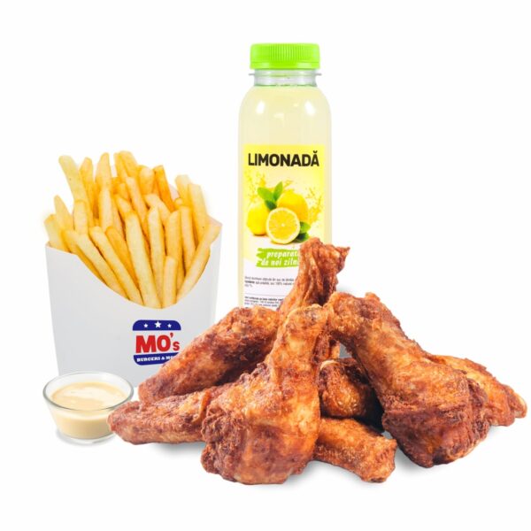 Meniu Aripioare de pui 10 buc. + limonada / socata